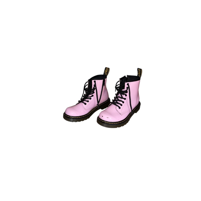 Dr. Martens Pink Patent Combat Booties - Girl’s Size 1